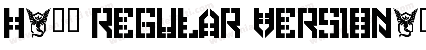 H-宫书 Regular Version字体转换